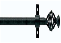 Artisan 12mm Mini Cage Black Wrought Iron Pole